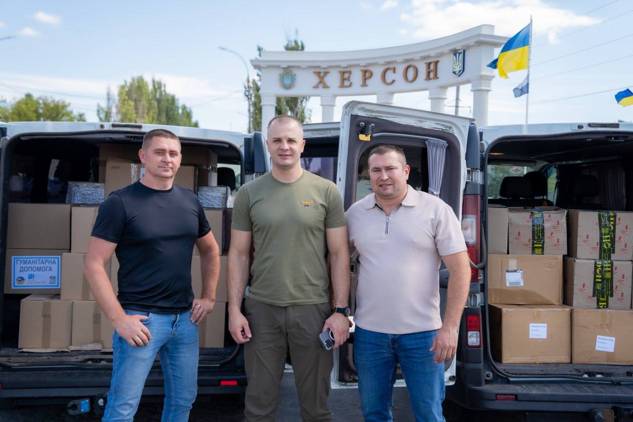Херсонська громада отримала гуманітарну допомогу від Благодійного фонду «Небо України»